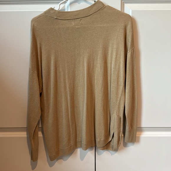 J.Crew factory tan cotton sweater - Picture 3 of 3